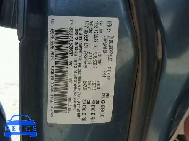 2005 CHRYSLER PACIFICA L 2C8GF78415R310747 image 9