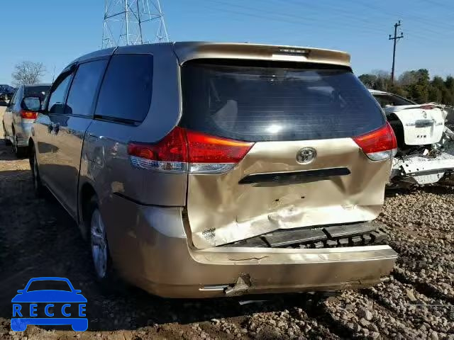 2011 TOYOTA SIENNA 5TDZK3DCXBS011059 image 2