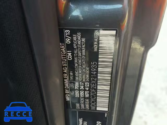 2014 MERCEDES-BENZ G63 AMG WDCYC7DF2EX214935 Bild 9