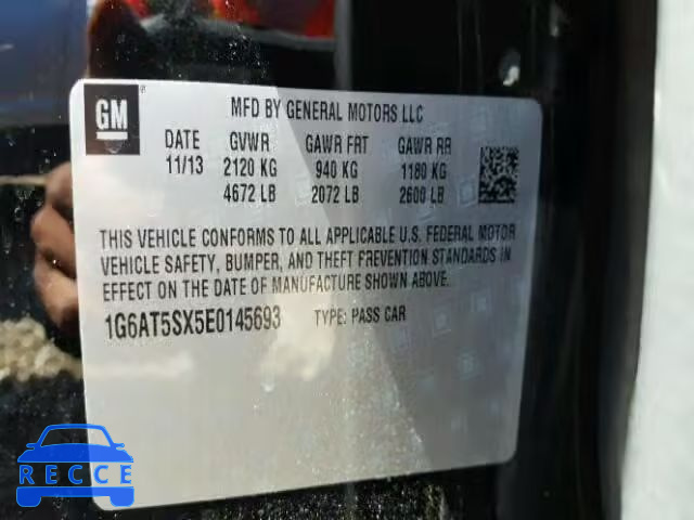 2014 CADILLAC CTS PREMIU 1G6AT5SX5E0145693 image 7