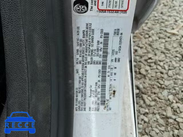 2015 FORD FIESTA ST 3FADP4GX1FM133532 image 9