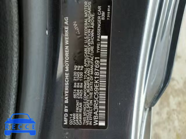 2014 BMW 435XI WBA3R5C59EK187691 зображення 9
