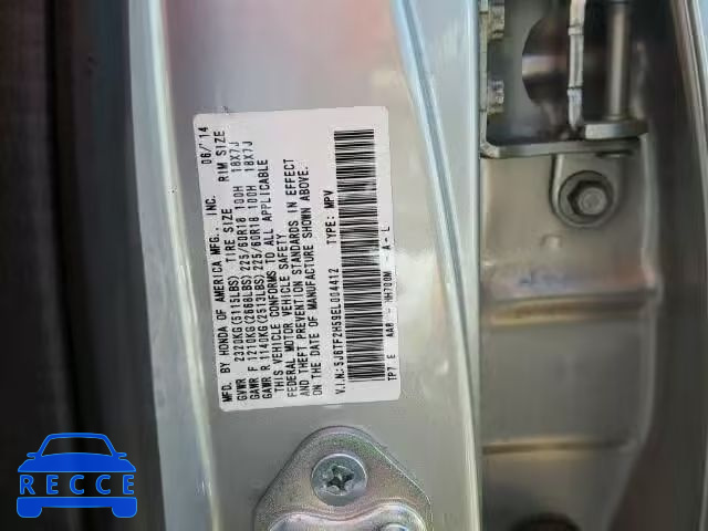 2014 HONDA CROSSTOUR 5J6TF2H59EL004412 image 9