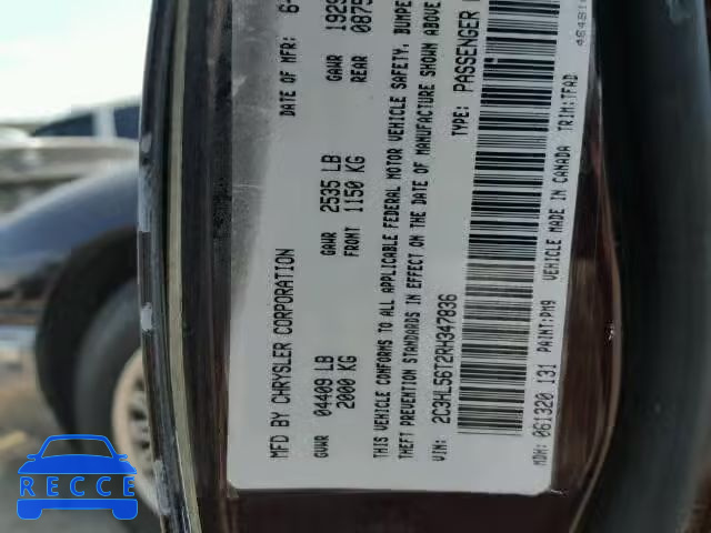 1994 CHRYSLER CONCORDE 2C3HL56T2RH347836 image 9