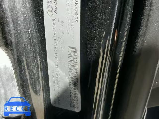 2005 AUDI A8 QUATTRO WAULL44E25N008190 image 9