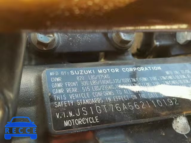 2006 SUZUKI GSX-R1000 JS1GT76A562110192 image 9