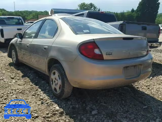 2002 DODGE NEON 1B3ES26C42D513293 image 2