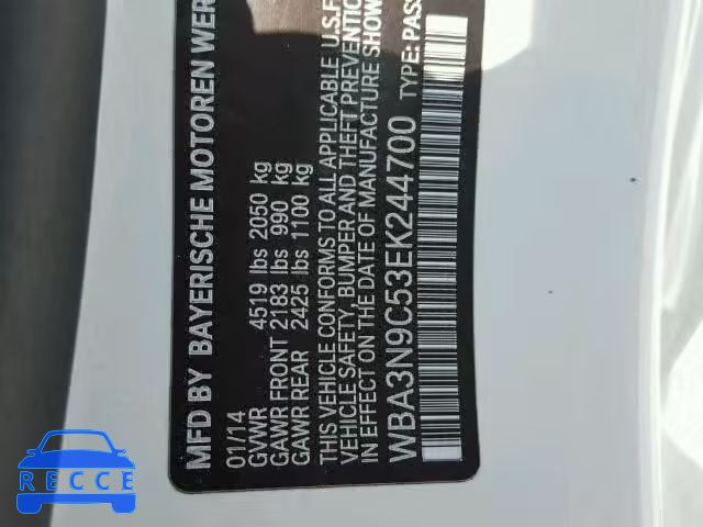 2014 BMW 428XI WBA3N9C53EK244700 зображення 9