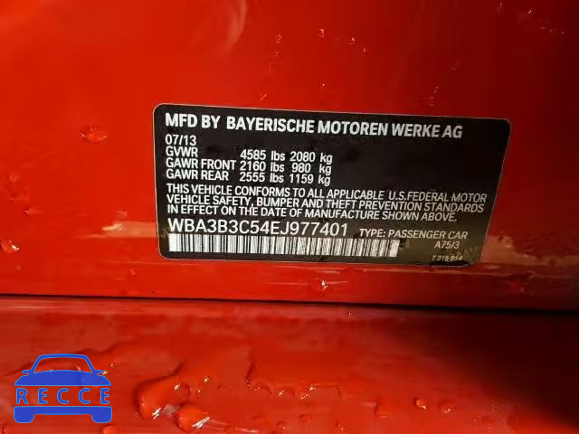 2014 BMW 328XI WBA3B3C54EJ977401 image 9