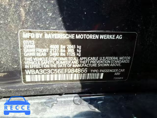 2014 BMW 320I XDRIV WBA3C3C56EF984866 image 9