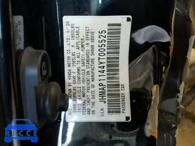 2000 HONDA S2000 JHMAP1144YT005525 image 9