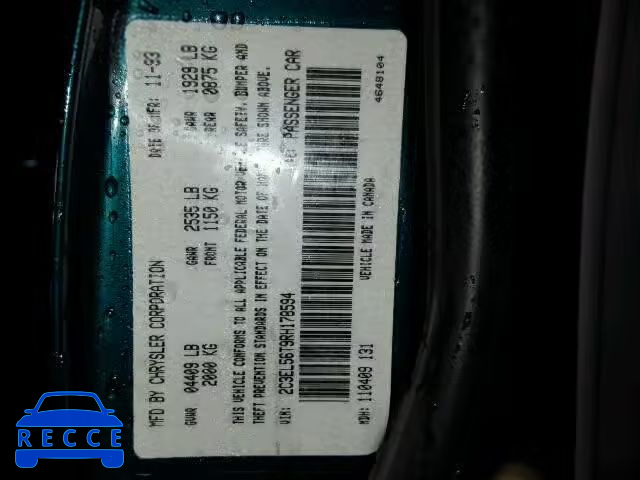 1994 CHRYSLER CONCORDE 2C3EL56T9RH178594 Bild 9