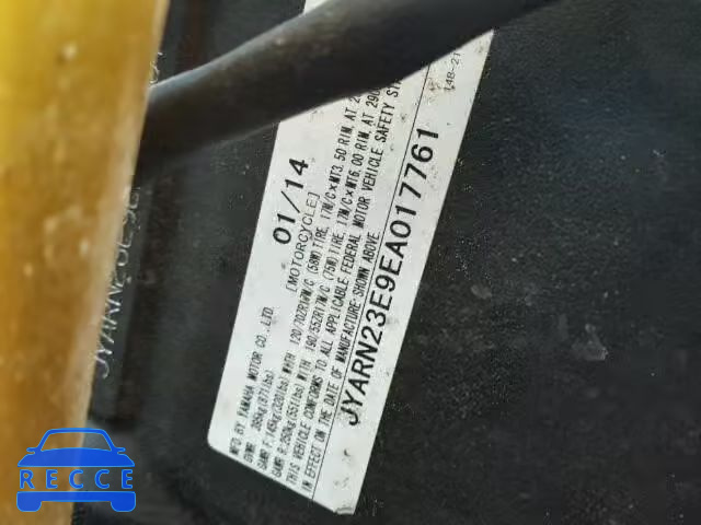 2014 YAMAHA YZFR1 JYARN23E9EA017761 image 9