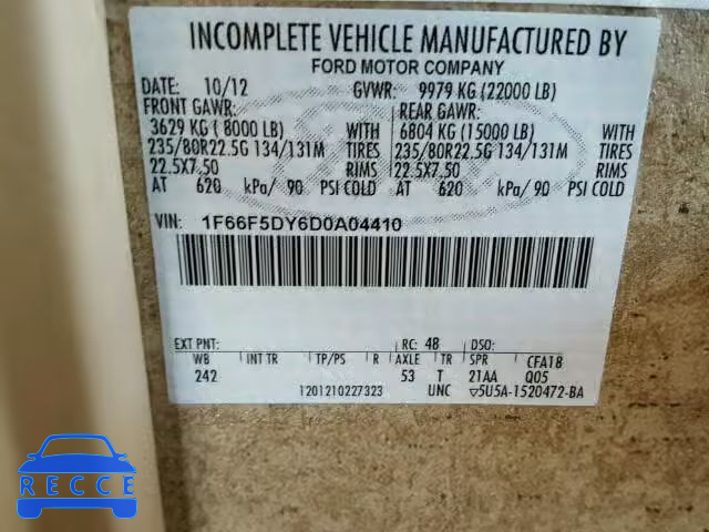 2013 FORD SUPER DUTY 1F66F5DY6D0A04410 image 9