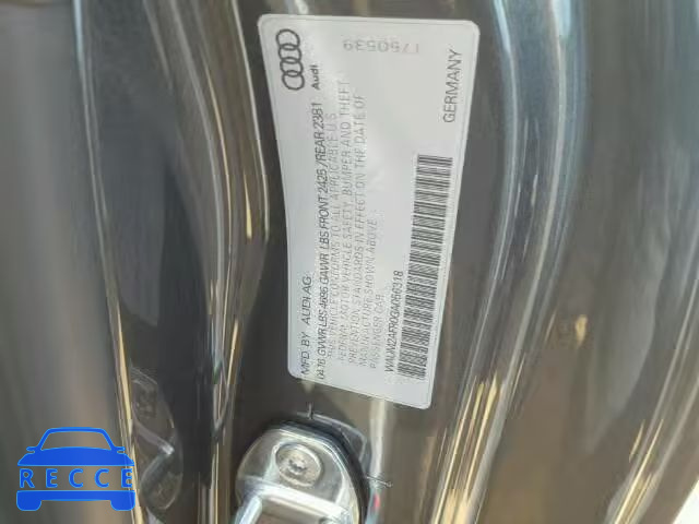 2016 AUDI A5 QUATTRO WAUM2AFR0GA056318 image 9