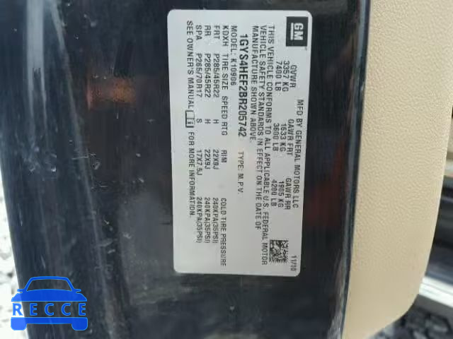 2011 CADILLAC ESCALADE E 1GYS4HEF2BR205742 image 9
