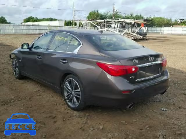 2014 INFINITI Q50 HYBRID JN1AV7AR9EM700520 зображення 2