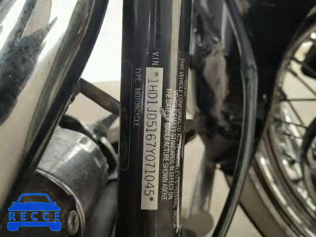 2007 HARLEY-DAVIDSON FLSTN 1HD1JD5167Y071045 зображення 9