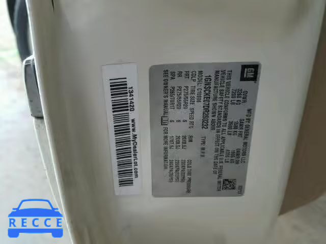 2013 CHEVROLET C1500 SUBU 1GNSCKE07DR260232 image 9