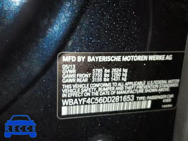 2013 BMW 740LXI WBAYF4C56DD281653 image 9