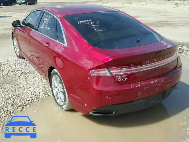 2014 LINCOLN MKZ HYBRID 3LN6L2LUXER830015 image 2