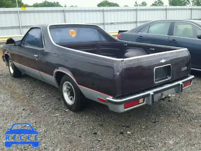 1987 CHEVROLET EL CAMINO 3GCCW80H2HS913007 image 2