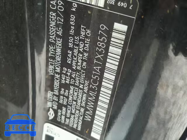 2010 MINI COOPER CLU WMWML3C51ATX38579 image 9
