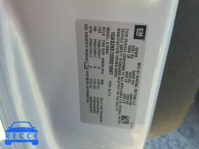 2013 GMC YUKON XL K 1GKS2KE72DR218967 image 9