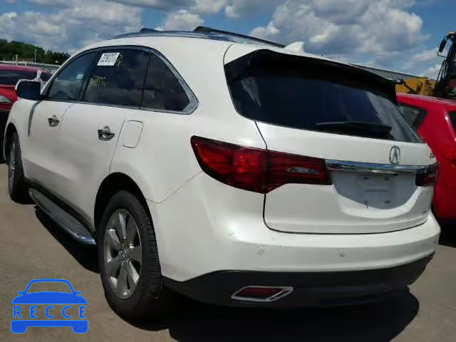 2014 ACURA MDX Advance 5FRYD4H8XEB028369 image 2