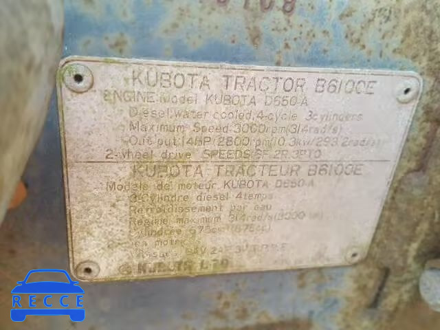 2006 KUBO TRACTOR B6100E Bild 9