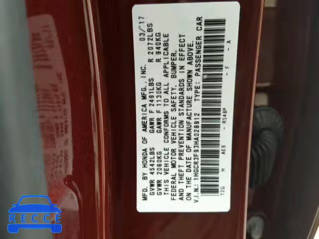 2017 HONDA ACCORD TOU 1HGCR3F93HA028912 Bild 9