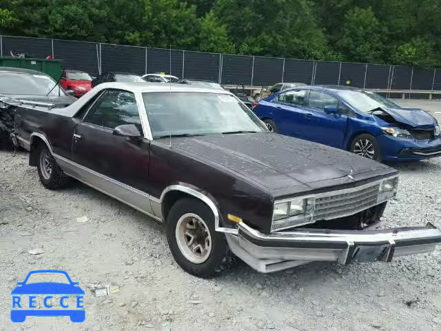 1987 CHEVROLET EL CAMINO 3GCCW80H7HS911592 зображення 0