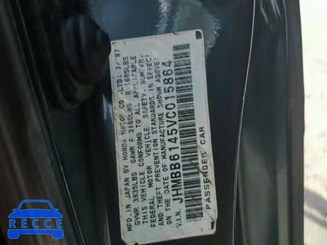1997 HONDA PRELUDE JHMBB6145VC015864 image 9