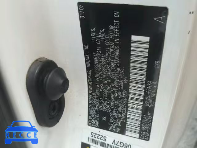2007 TOYOTA SIENNA LE 5TDBK23C27S001338 image 9
