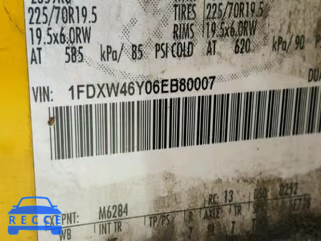 2006 FORD F450 SUPER 1FDXW46Y06EB80007 image 9