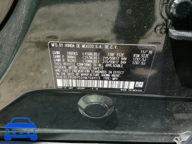 2017 HONDA HR-V EX 3CZRU6H50HM708413 image 9
