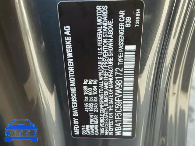 2015 BMW 228I WBA1F5C59FVW98172 image 9