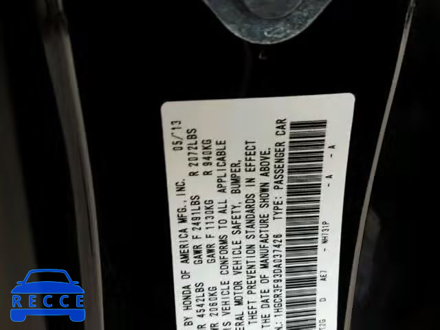 2013 HONDA ACCORD TOU 1HGCR3F93DA037426 image 9