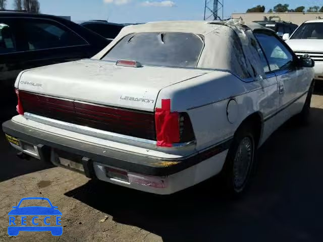 1992 CHRYSLER LEBARON 1C3XU4534NF194814 image 3