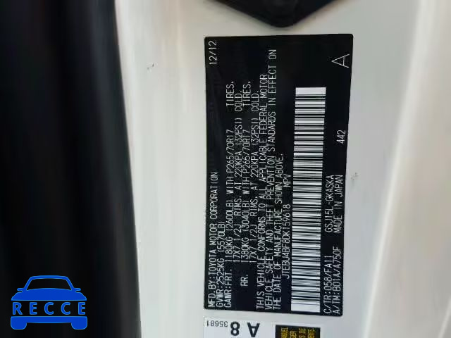 2013 TOYOTA FJ CRUISER JTEBU4BF8DK159618 image 9
