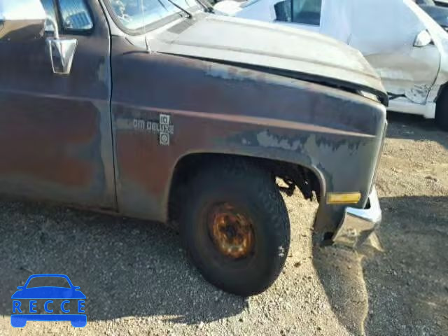 1986 CHEVROLET C10 1GCDC14H9GJ171784 зображення 9