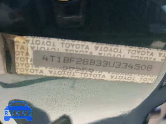 2003 TOYOTA AVALON 4T1BF28B33U334508 image 9