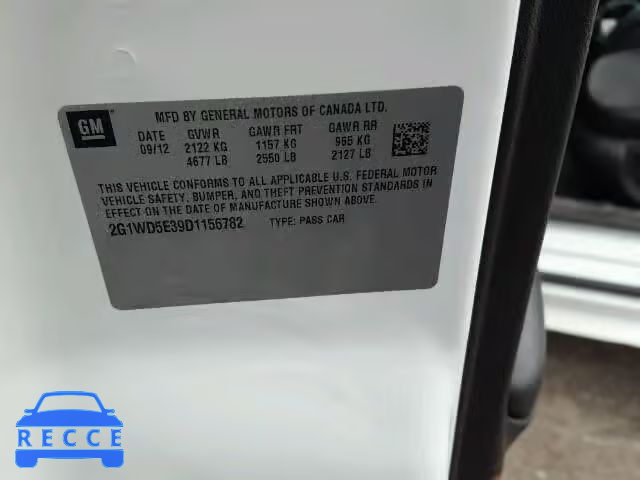 2013 CHEVROLET IMPALA POL 2G1WD5E39D1156782 image 9