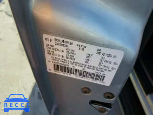 2002 JEEP LIBERTY RE 1J4GK38KX2W366168 image 9