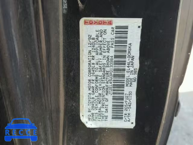 1993 TOYOTA PASEO JT2EL45U3P0133984 image 9