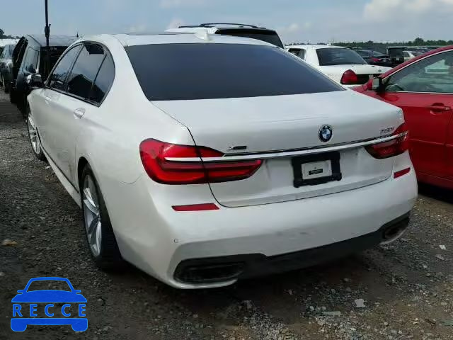 2016 BMW 750I XDRIV WBA7F2C53GG417160 зображення 2