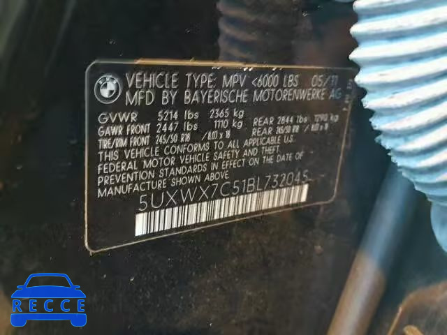 2011 BMW X3 XDRIVE3 5UXWX7C51BL732045 image 9