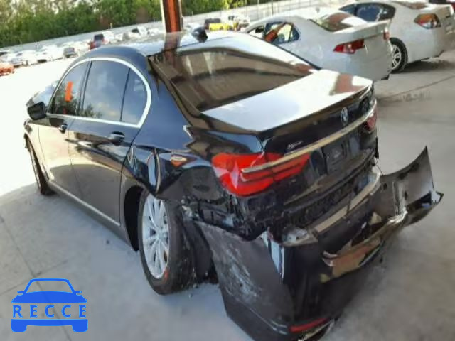 2016 BMW 750I XDRIV WBA7F2C58GG416327 зображення 2