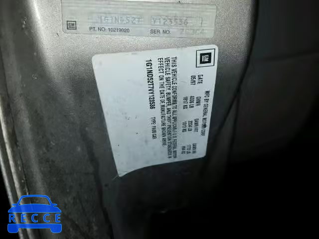 1997 CHEVROLET MALIBU 1G1ND52T7VY123536 image 9