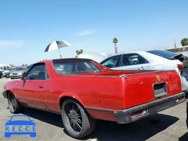 1985 CHEVROLET EL CAMINO 3GCCW80Z5FS914075 image 2